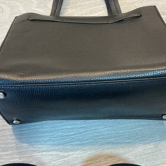 kate spade Black Pebbled Leather Tote with Tassel Bow - Picture 4 of 8